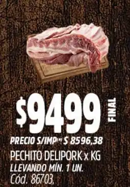 Supermercados Yaguar Delipork pechito oferta