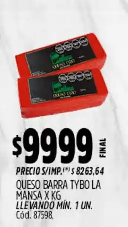 Supermercados Yaguar Tybo queso barra la mansa oferta