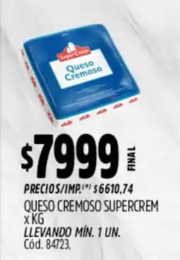 Supermercados Yaguar Supercrem queso cremoso oferta