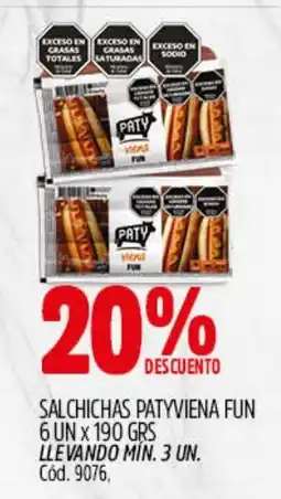 Supermercados Yaguar Paty salchichas patyviena fun oferta