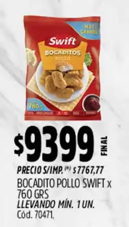 Supermercados Yaguar Swift bocaditos pollo oferta