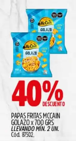 Supermercados Yaguar McCain papas fritas golazo oferta