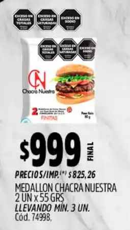 Supermercados Yaguar Chacra Nuestra medallon oferta