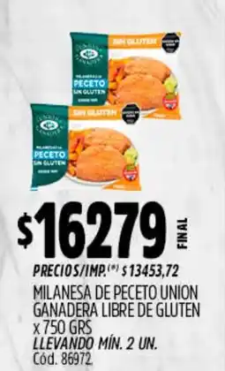 Supermercados Yaguar Union milanesa de peceto oferta