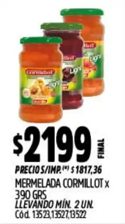 Supermercados Yaguar Cormillot mermelada oferta