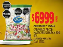 Supermercados Yaguar Arcor caramelos arcor masticables fruta oferta