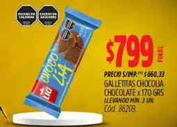 Supermercados Yaguar Lia galletitas chocolia chocolate oferta