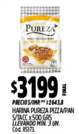 Supermercados Yaguar Pureza harina pizza pan oferta