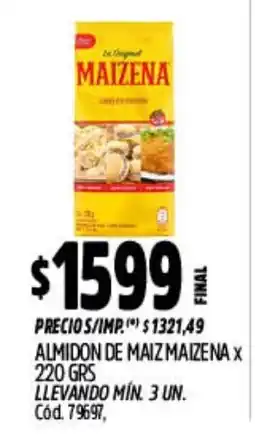 Supermercados Yaguar Maizena almidon de maiz oferta