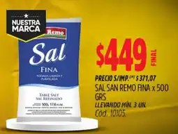 Supermercados Yaguar Remo sal fina oferta