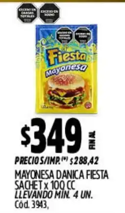 Supermercados Yaguar Danica mayonesa fiesta oferta