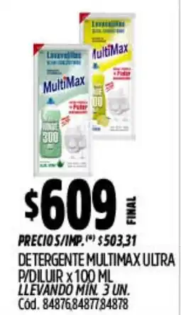 Supermercados Yaguar Lavavajillas multimax ultra oferta