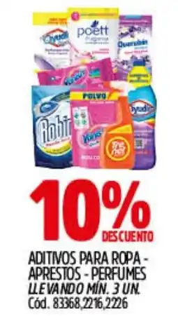 Supermercados Yaguar Aditivos para ropa - aprestos - perfumes oferta