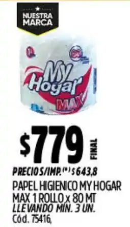 Supermercados Yaguar My hogar papel higienico oferta
