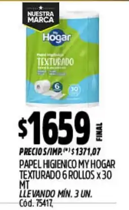 Supermercados Yaguar My hogar papel higienico texturado oferta