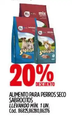 Supermercados Yaguar Sabrositos alimento para perros seco oferta