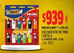 Supermercados Yaguar Bic encendedor mini oferta