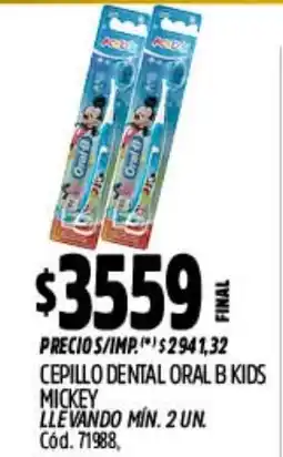 Supermercados Yaguar Oral b cepillo dental oral b kids mickey oferta