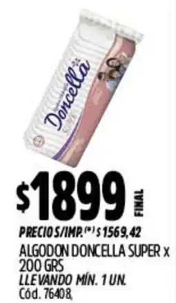 Supermercados Yaguar Doncella algodon super oferta