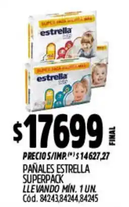 Supermercados Yaguar Estrella pañales superpack oferta