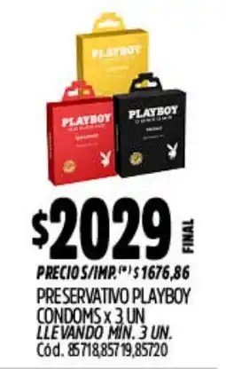 Supermercados Yaguar Playboy preservativo oferta