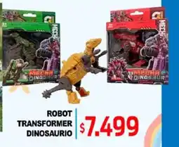 Supermercados Top Robot transformer dinosaurio oferta