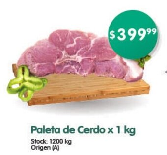 Supermercados Buenos Días Paleta de Cerdo x 1 kg oferta
