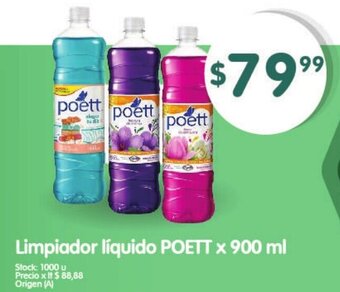 Supermercados Buenos Días Limpiador Líquido Poett x 900 ml oferta