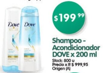 Supermercados Buenos Días Shampoo - Acondicionador Dove x 200 ml oferta