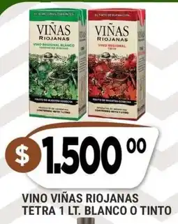 Supermercados Mayor Viñas riojanas vino tetra blanco o tinto oferta