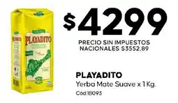 Diarco Playadito yerba mate suave oferta