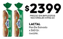 Diarco Lactal pan de salvado oferta