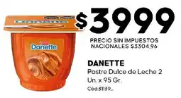Diarco Danette postre dulce de leche oferta