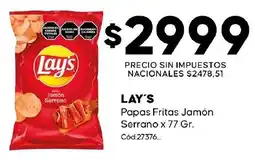 Diarco Lay's papas fritas jamón serrano oferta