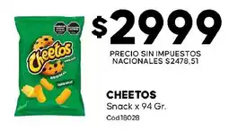 Diarco Cheetos snack oferta