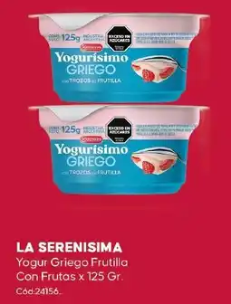Diarco La serenisima yogur griego frutilla oferta