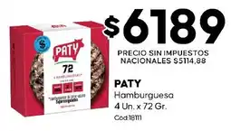Diarco Paty hamburguesa oferta