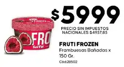 Diarco Fruti frozen frambuesas bañadas oferta