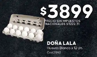 Diarco Doña lala huevos blanco oferta