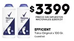 Diarco Rexona efficient talco original oferta