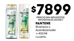 Diarco Pantene shampoo y acondicionador oferta