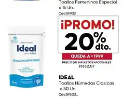 Diarco Ideal toallas húmedas oferta