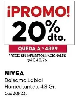 Diarco Nivea balsamo labial humectante oferta