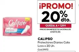 Diarco Calipso protectores diarios cola less oferta