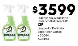 Diarco Cif limpiador de baño expert con gatillo oferta