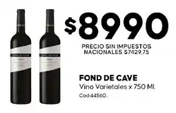 Diarco Fond de cave vino varietales oferta