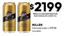 Diarco Miller cerveza lata oferta