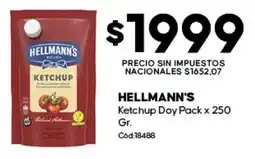 Diarco Hellmann's ketchup doy pack oferta