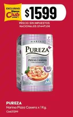 Diarco Pureza harina pizza casera oferta