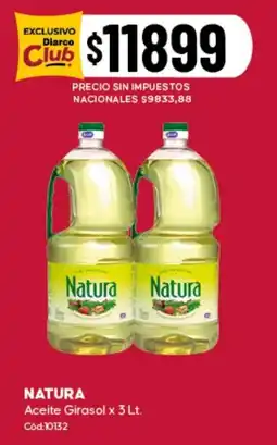 Diarco Natura aceite girasol oferta